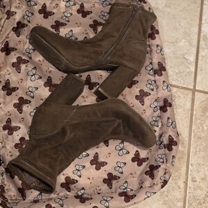 MIA Brown Heeled Boots